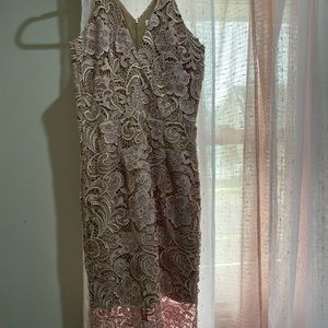 Dress The Population blush pink dress